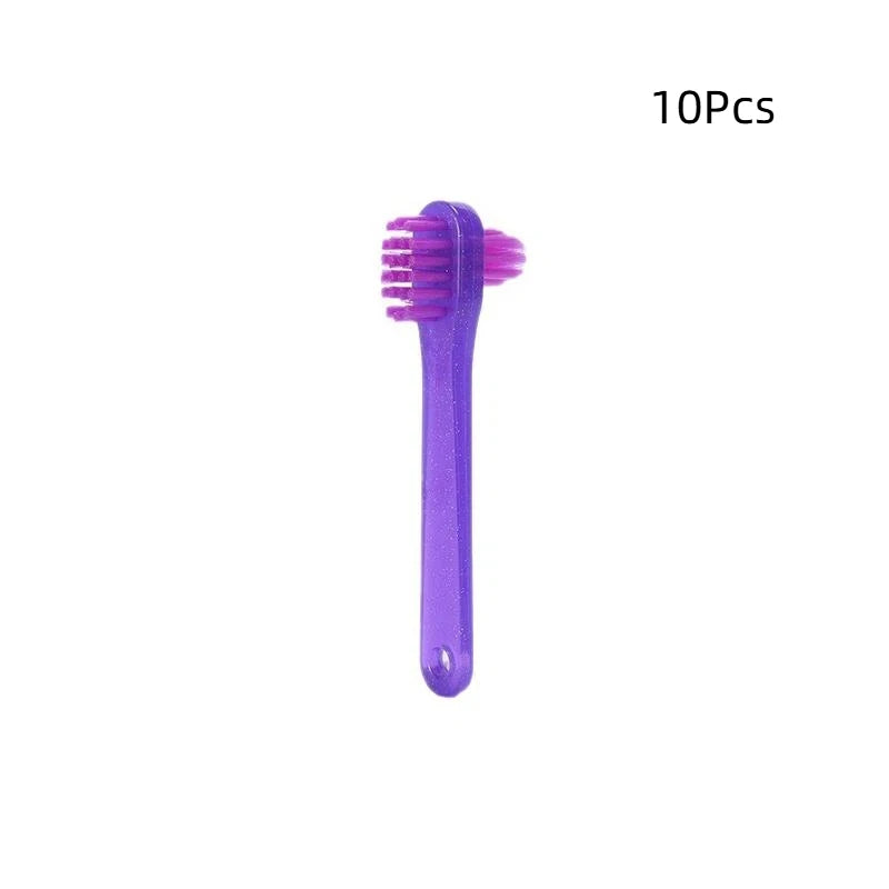 T-Shape Denture Brush Dual Head False Teeth Cleaner