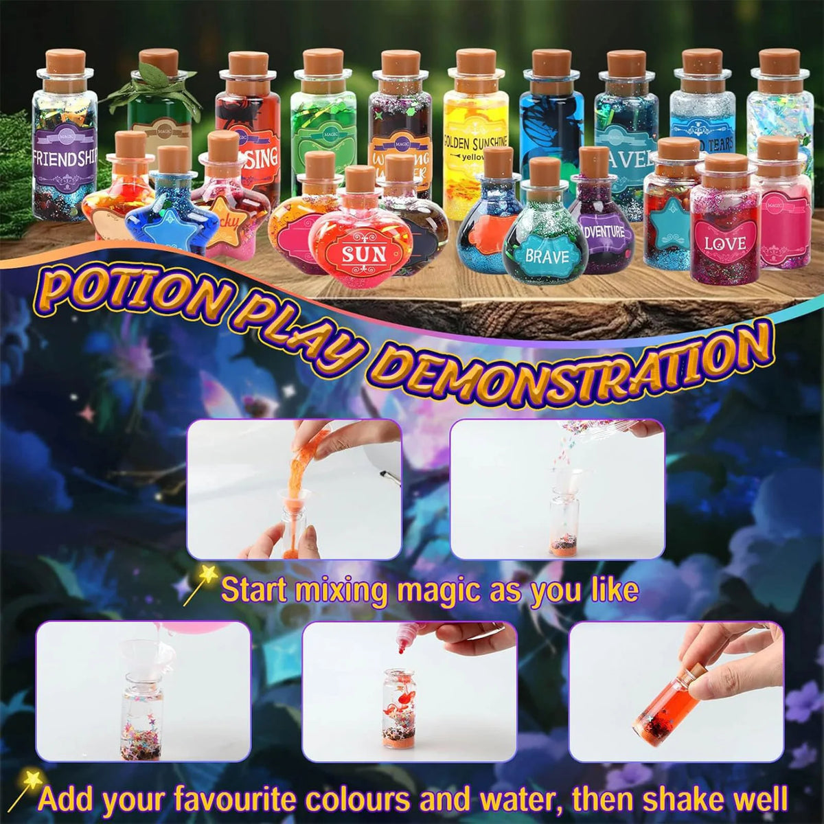 Kids Magic Potion Science Kit – DIY STEM Chemistry Set Ages 7–14