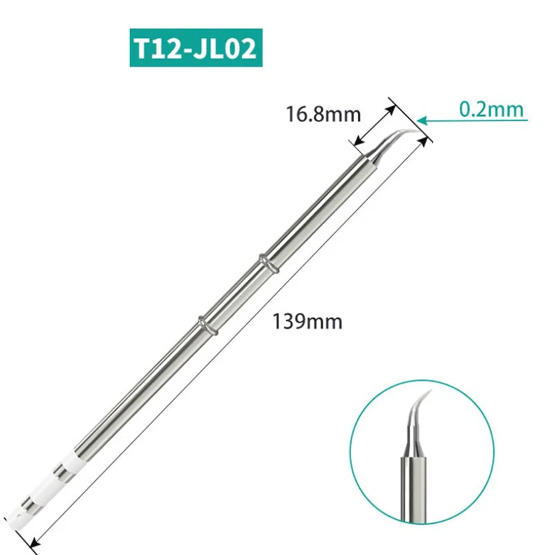 T12 Soldering Iron Tips for Hakko FX951 STC STM32 OLED Station