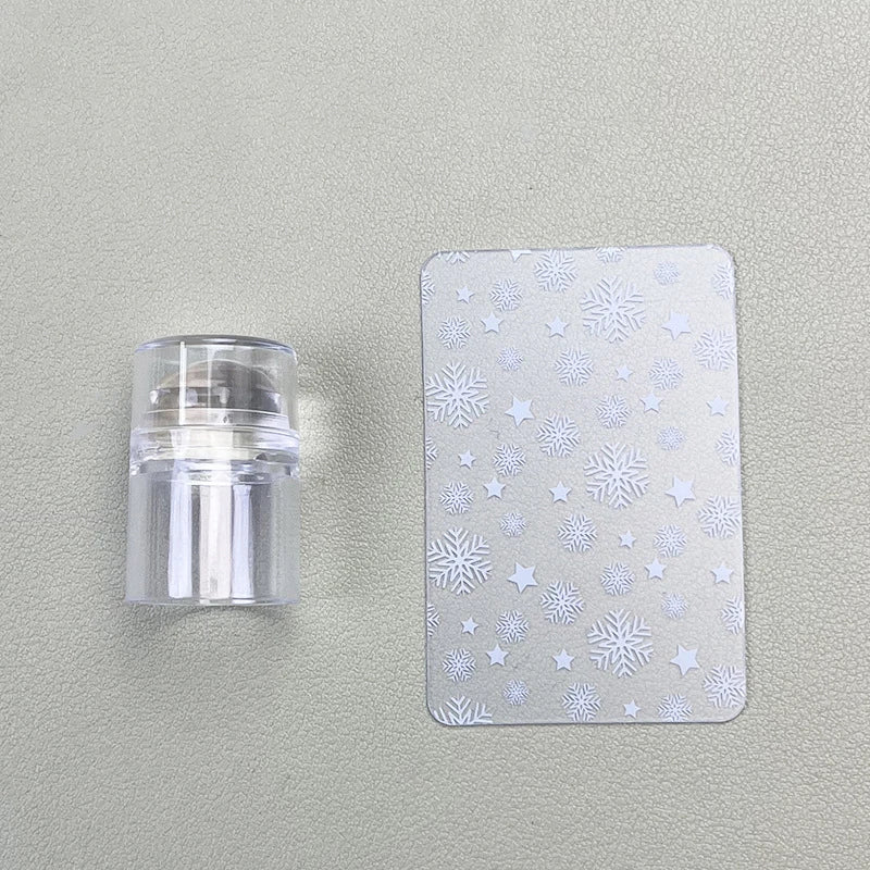 Silicone Nail Art Stamper & Scraper – French Tip Jelly Stamp