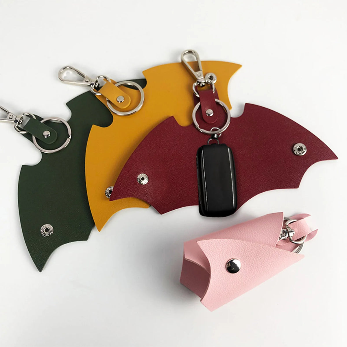 Bat Shape PU Leather Key Organizer Wallet – Men & Women Gift