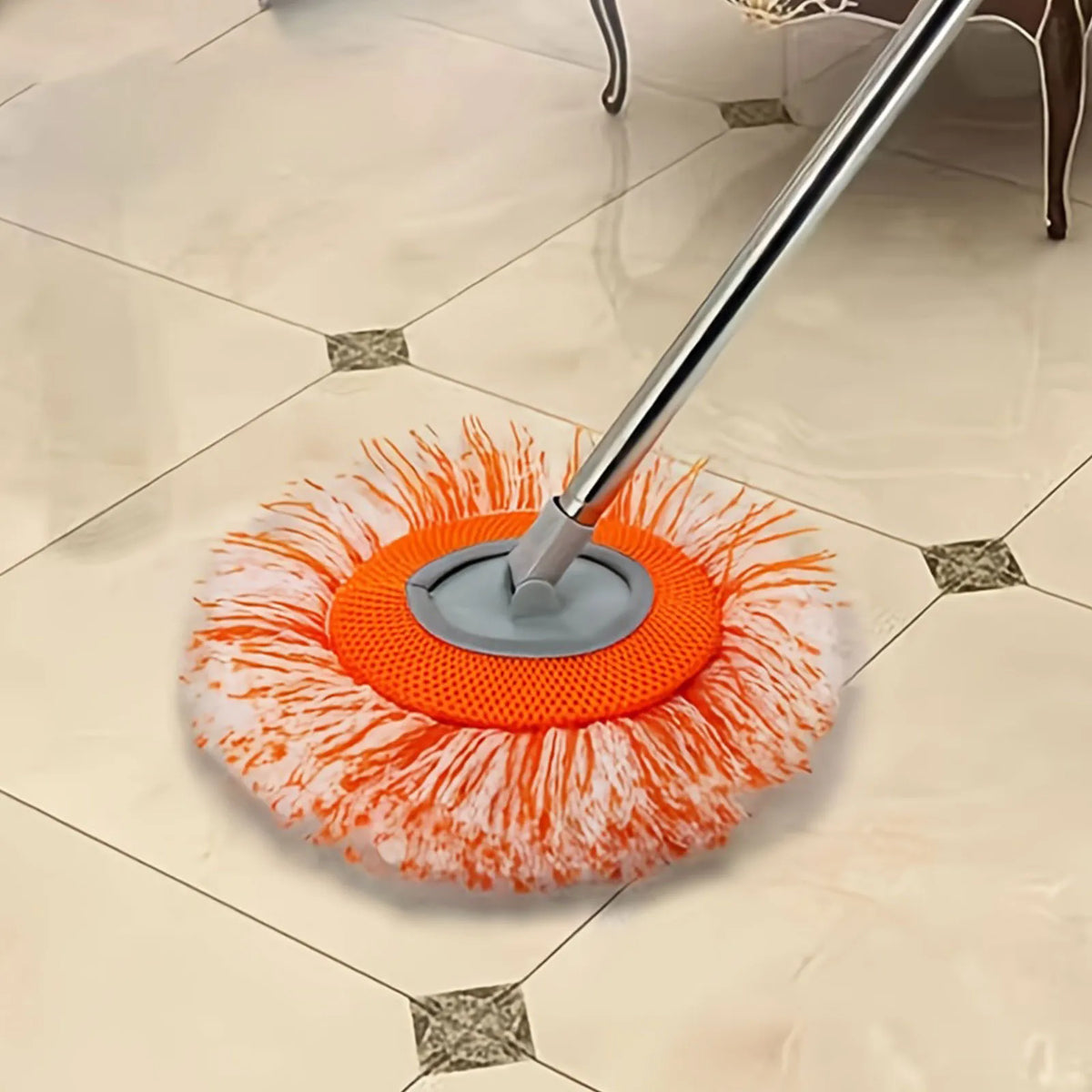Round Microfiber Replacement Mop Pad – Wet & Dry Multi-Surface