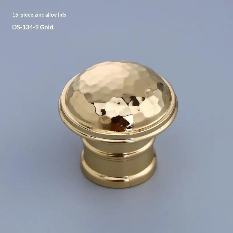 Gold 15mm Zinc Alloy Spray Lid – Perfume Bottle Cap for Atomizer