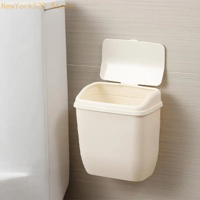 Wall Mounted Hanging Trash Can with Lid – Kitchen Caddy