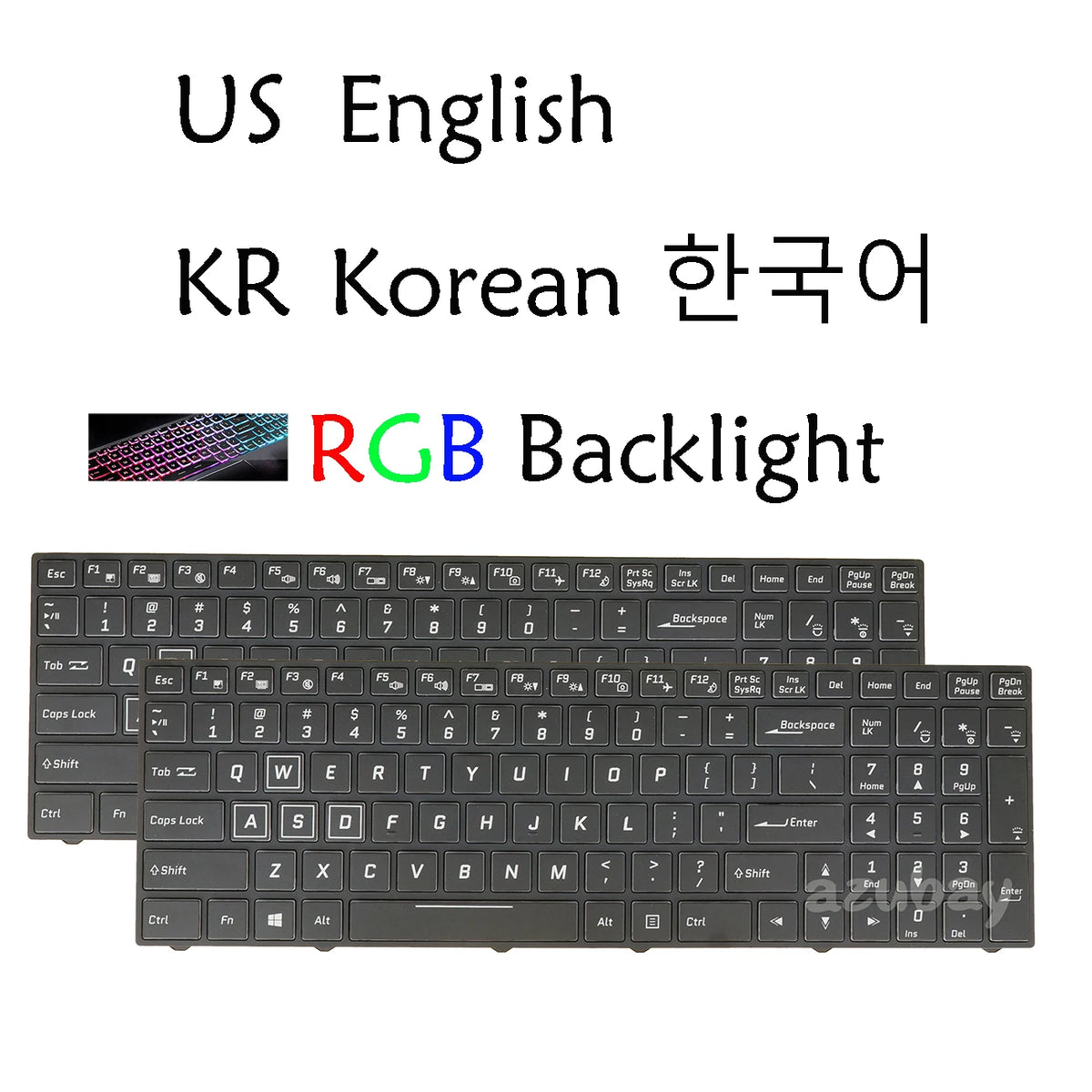 RGB Backlit Keyboard for Clevo N857HK1 N870HK1 P950 P955 Series