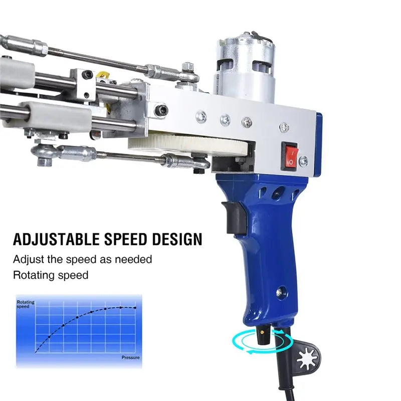 Velvet Tufting Gun Shuttle Loom Tool – Carpet Weaving US Plug
