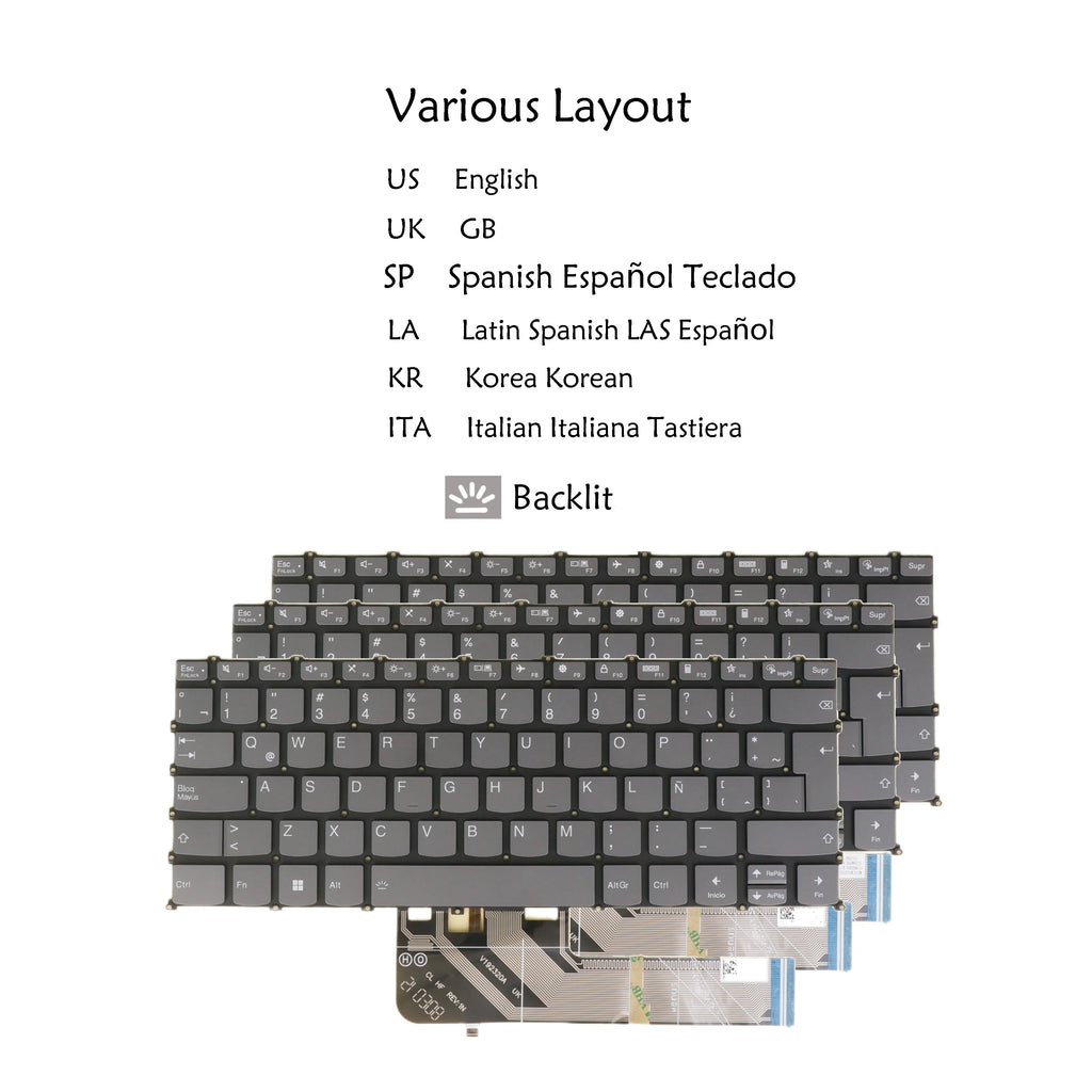 Backlit Keyboard for Lenovo IdeaPad 1-14 Series | Multi-Layout