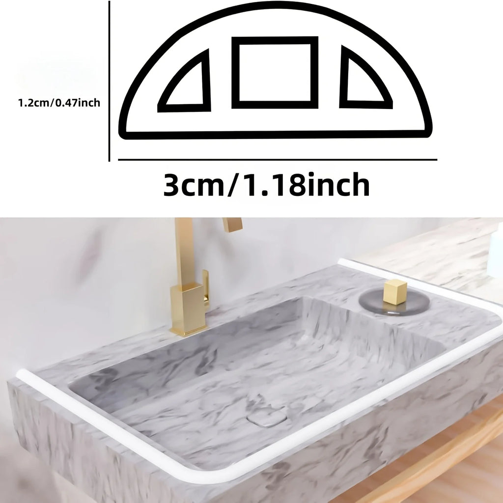 Silicone Splash Guard Self-Adhesive Foldable Moisture Barrier