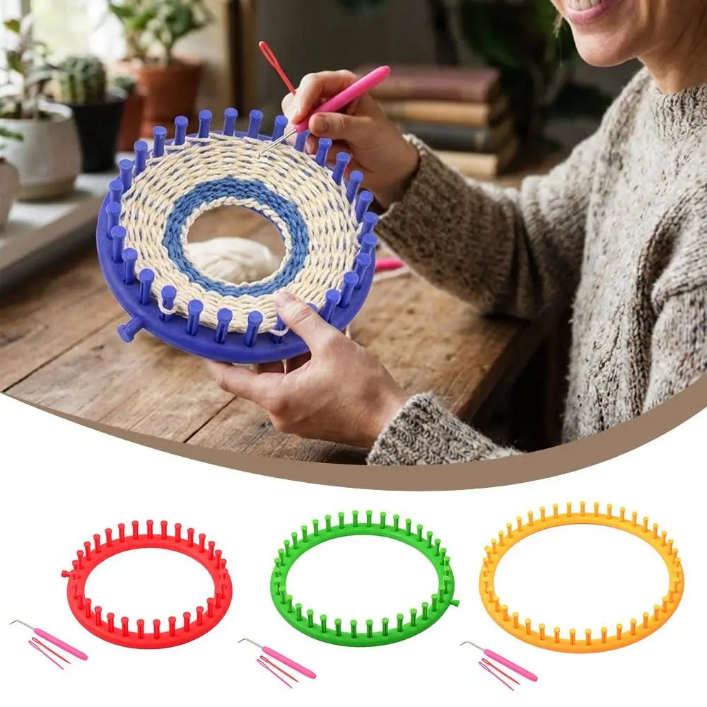 Round Knitting Loom Set – DIY Hats, Scarves & Shawls