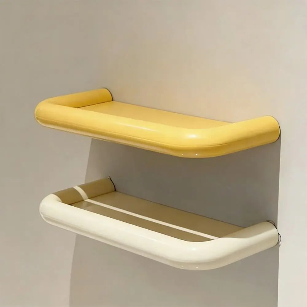 No-Drill Wall-Mounted Bathroom Storage Rack & Organizer