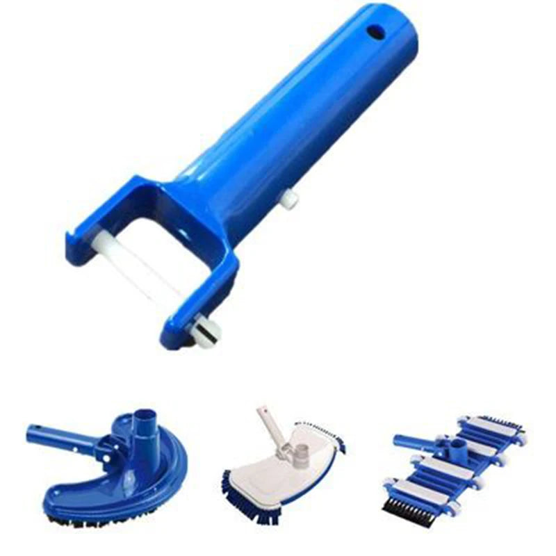 2-Pack Pool Vacuum Suction Head Handle with V-Clip – Blue