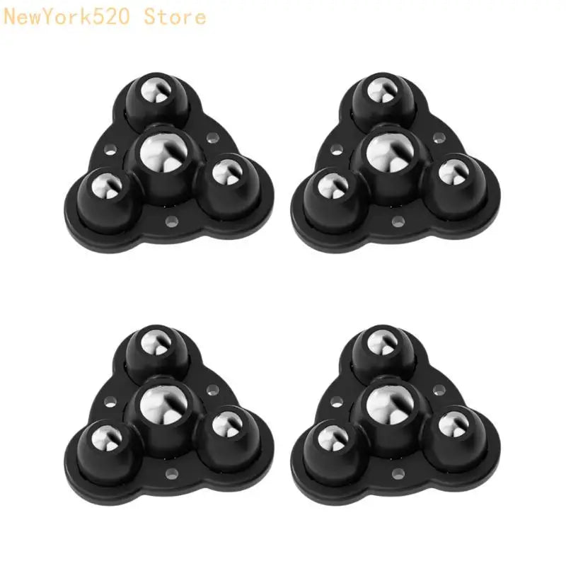 Set of 4 Adhesive Furniture Casters – No-Drill Steel Rollers