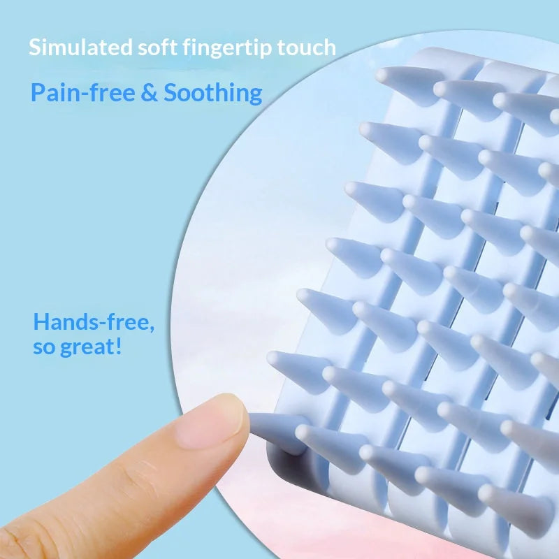 Silicone Scalp Massager Shampoo Brush | Hair Washing Comb