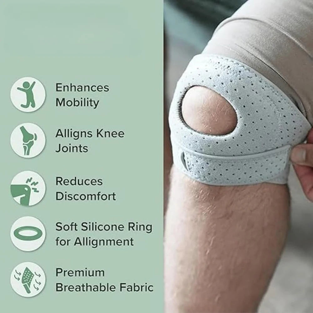 Adjustable Patella Knee Support Strap – Breathable Brace