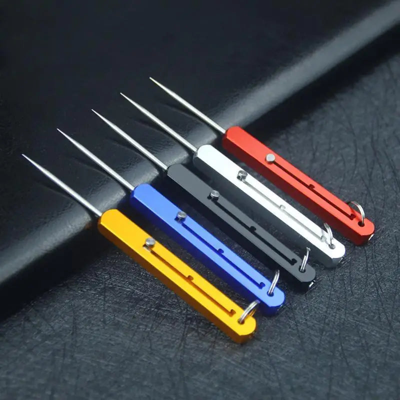 Reusable Retractable Metal Toothpick with Keychain | 3-Gear