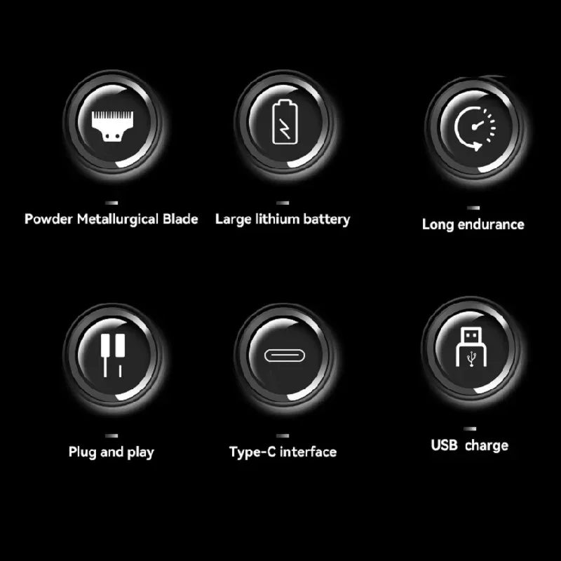 Kemei KM-1763 Professional Rechargeable Hair Clipper 9000RPM