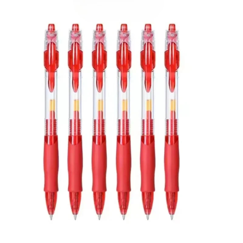 Retractable Gel Pen Set 5/10 Pcs – Black Red Blue Ink
