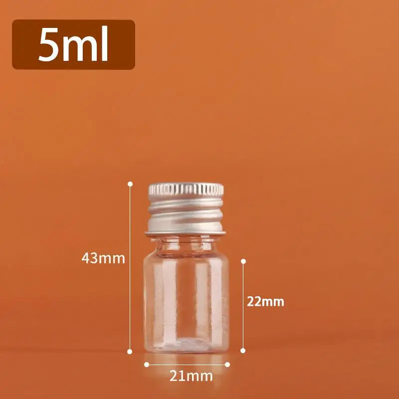 Refillable Travel Cosmetic Bottles | Plastic & Aluminum Cap