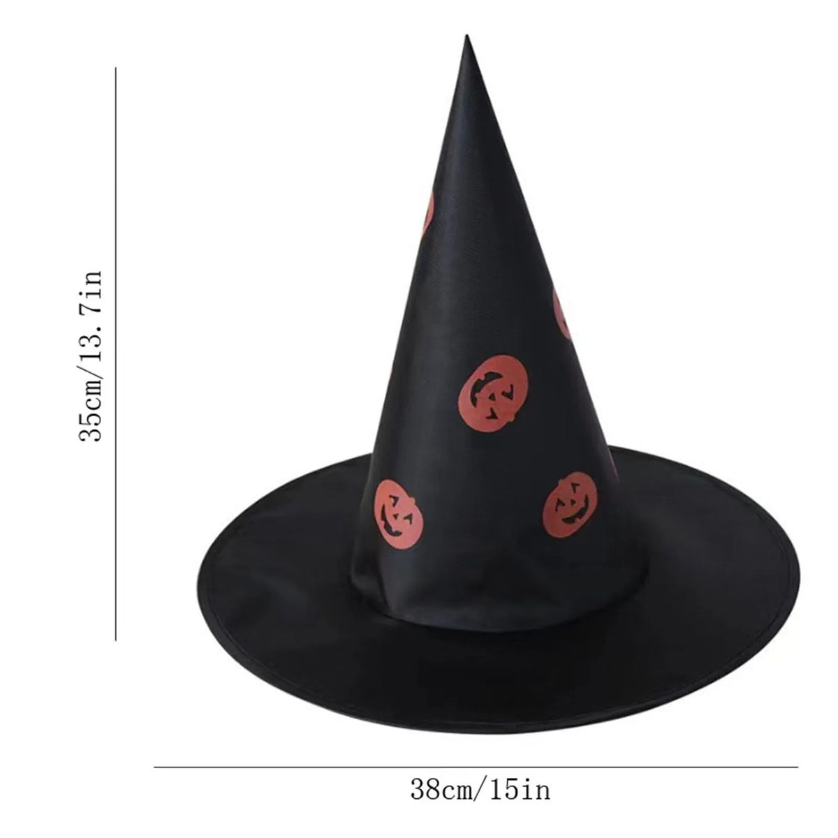 Halloween Witch Hat Black Wizard Cap – Kids & Adults Costume