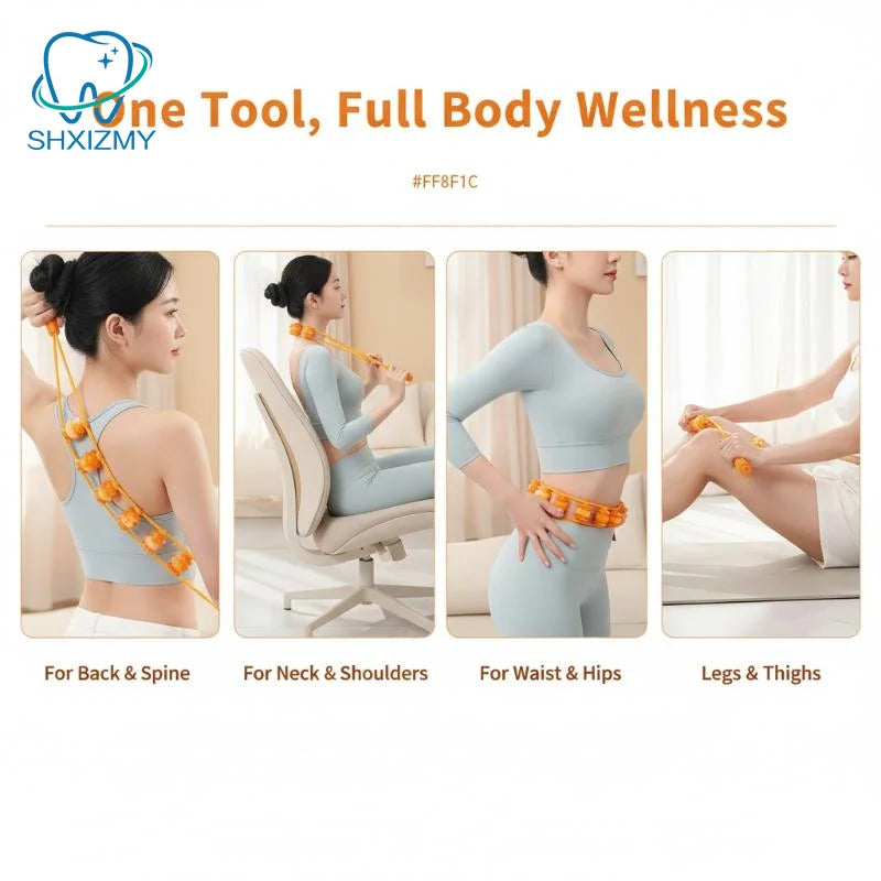 Multi-Function Massage Roller Strap – Back, Neck & Shoulder