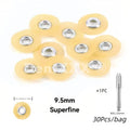 31-Pc Glass Polishing Disc Set & Mandrel – 4 Grits