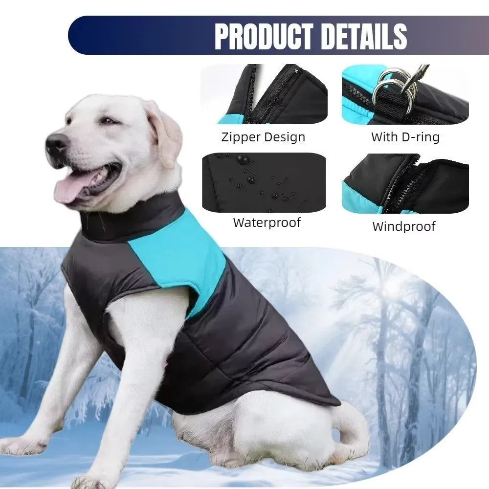 Thickened Winter Dog Jacket Windproof Bodysuit – S to XXL