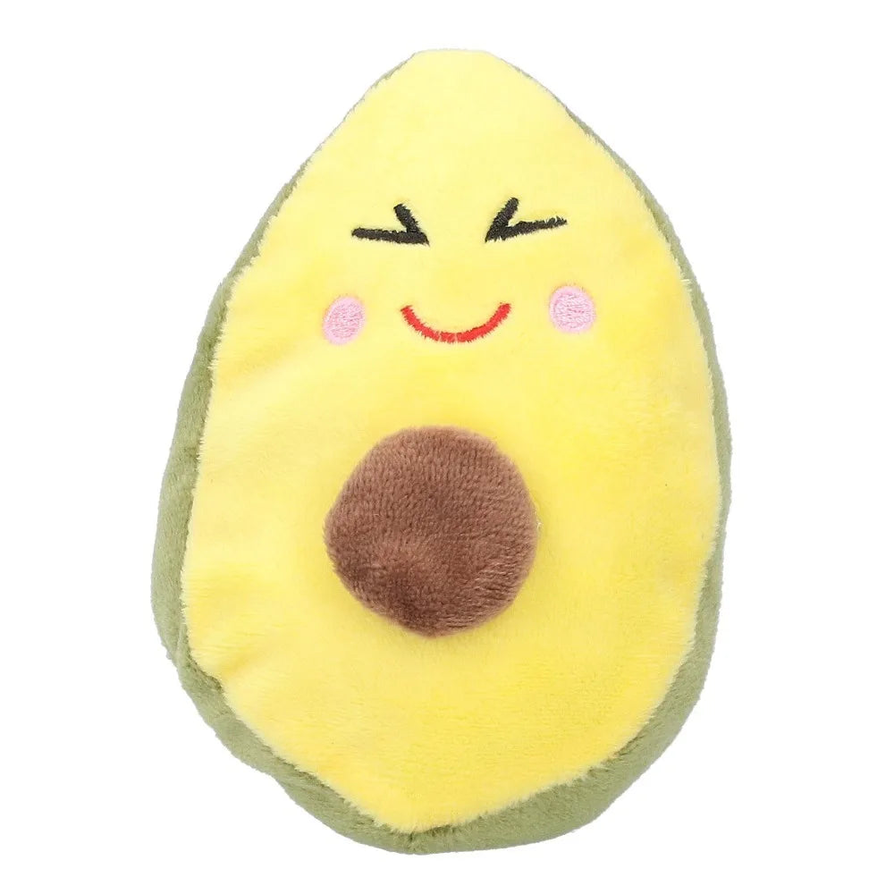 Avocado Plush Squeaky Dog Toy for Puppies & Small Dogs
