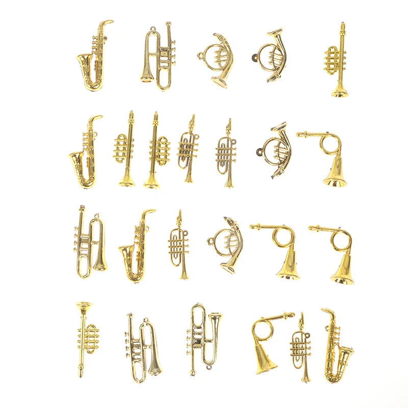 24pcs Miniature Musical Instruments Set – 1/12 Scale Dolls