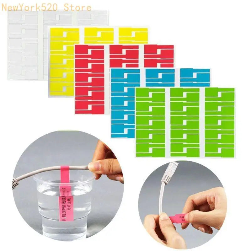 30-Pc Waterproof Cable Labels – Laser Print & Handwrite