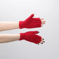 Fingerless Knit Gloves – Unisex Half Finger Winter Wrist Gloves