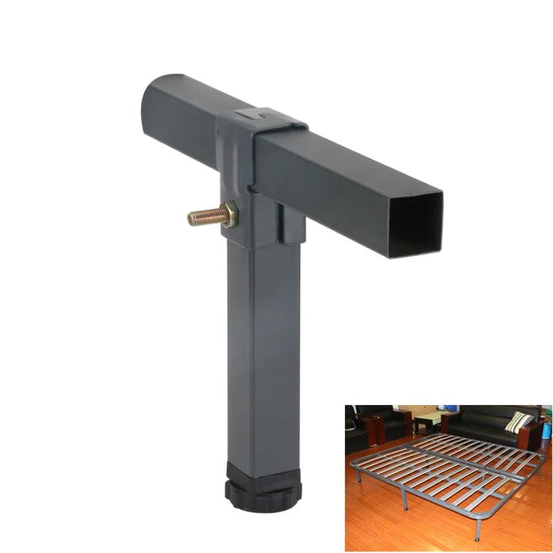 Adjustable Metal Bed Riser Tube Leg Clamp for Tatami Frames