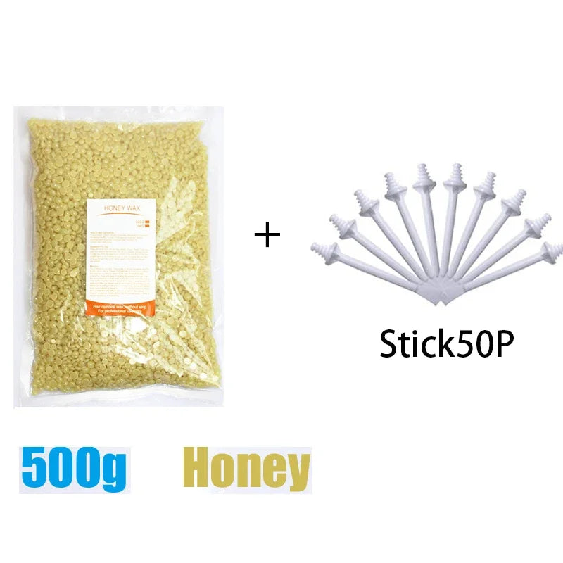 Nose Hair Wax Applicator Sticks & Beeswax Bean Set