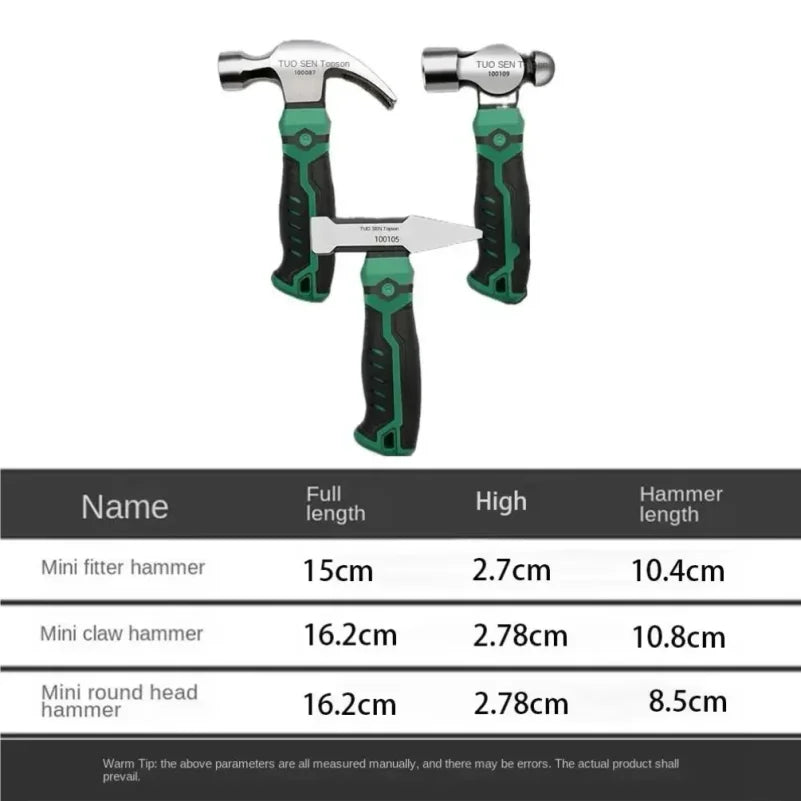 Multifunctional Mini Hammer – Claw, Fitter & Ball Peen Tool