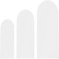 3-Pack White Wedding Arch Covers 4FT 5FT 6FT Stretch Fabric