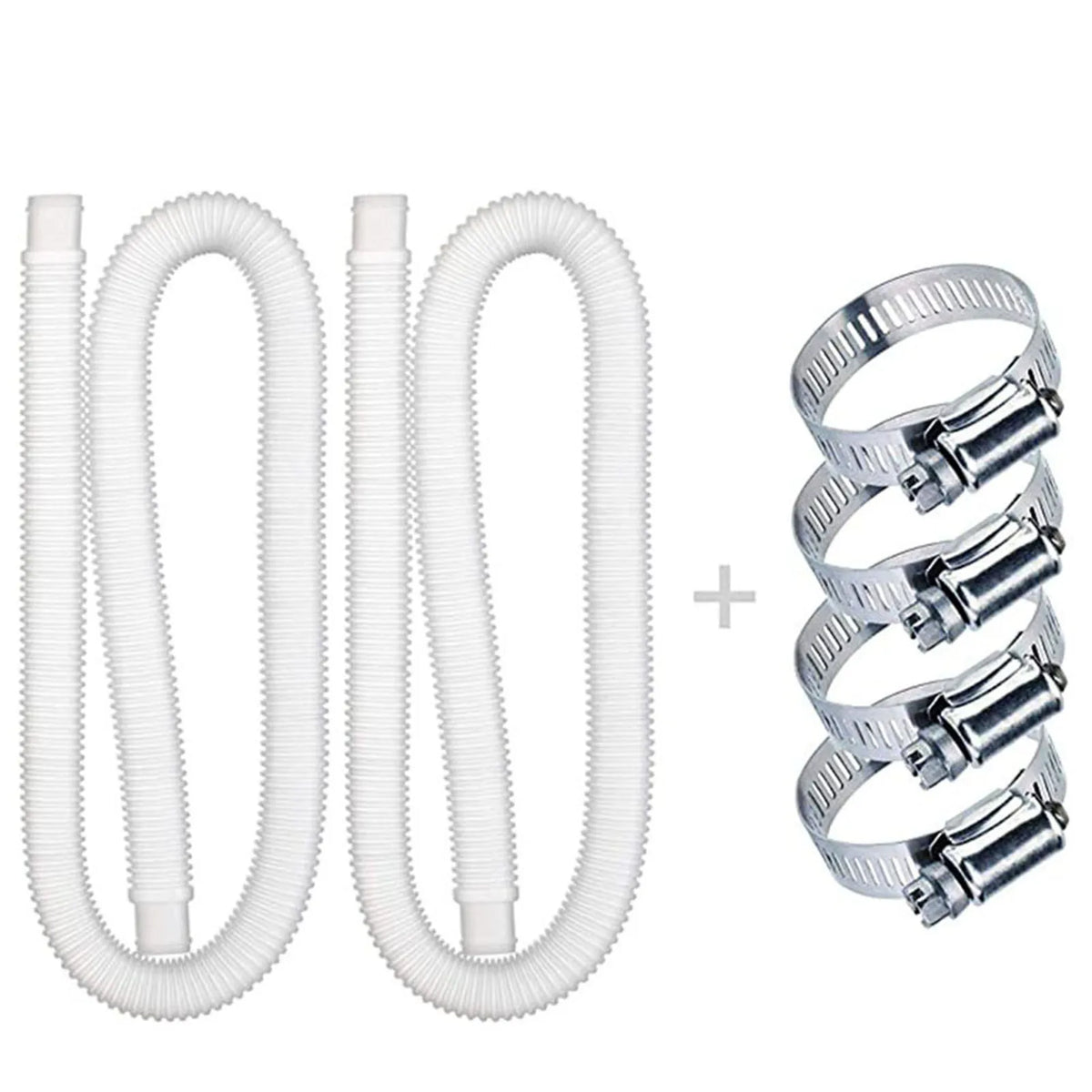 Above Ground Pool Replacement Hose with Clamps – 59 Inch