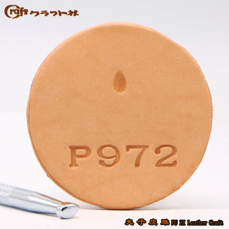 VIBE Japan Craft Leather Engraving Stamp Tools – Water Droplet Set
