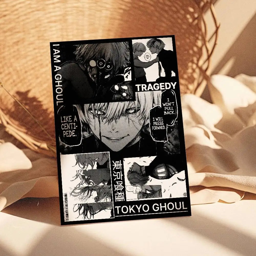 Tokyo Ghoul Anime Poster – Self-Adhesive Waterproof Wall Sticker