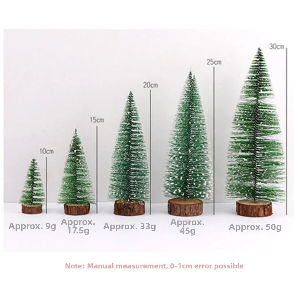 Mini Snow Flocked Pine Trees 5 Sizes – Christmas DIY Decor
