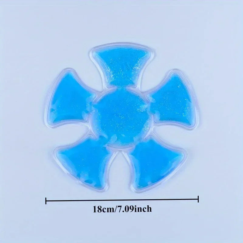 VIBE Blue PVC Gel Ice Pack – Cooling Pad for Helmets & Hats