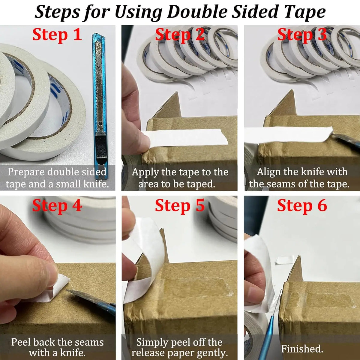 Double Sided Adhesive Tape 50M Roll – Arts, Crafts & Scrapbooking