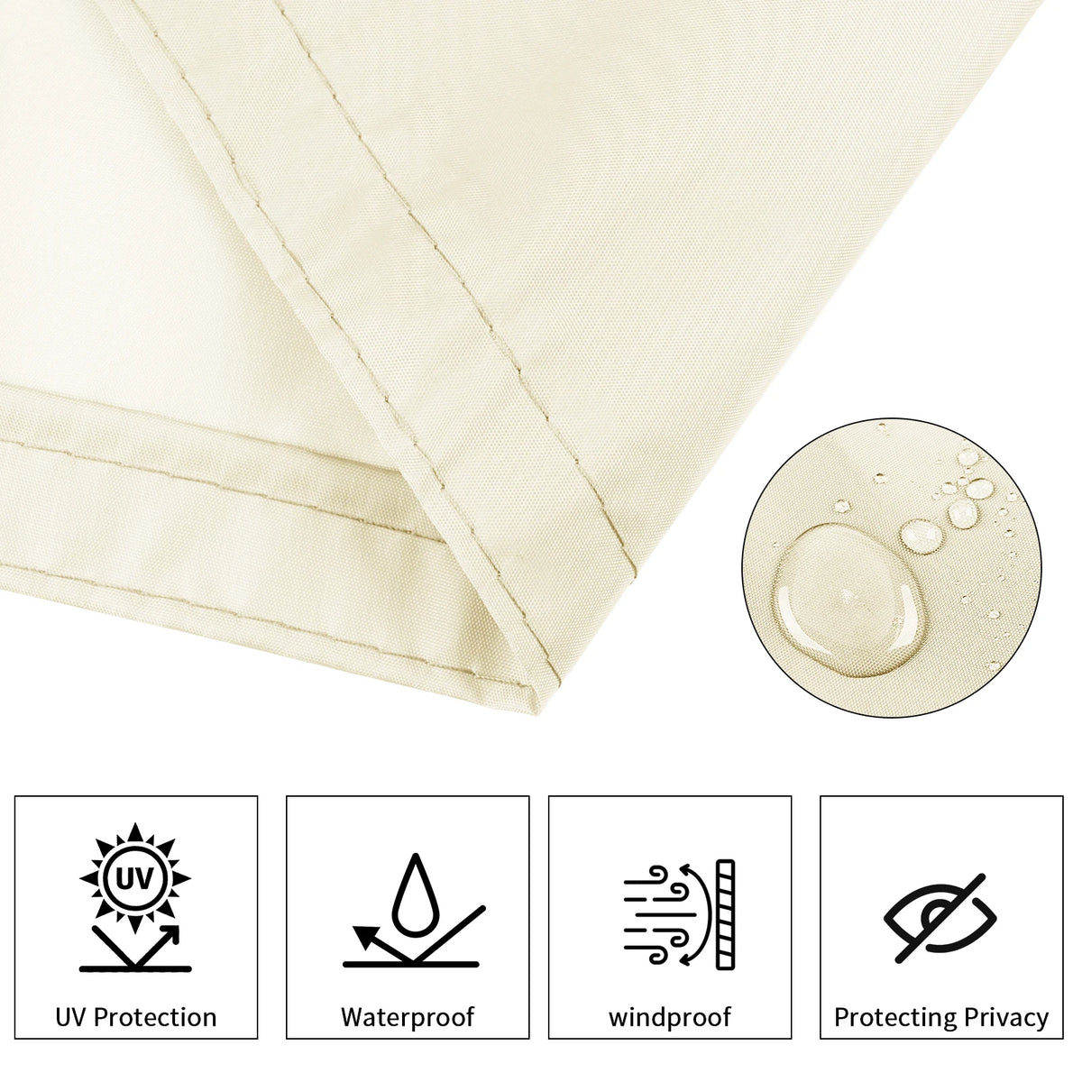 Waterproof UV-Resistant Balcony Privacy Screen – Oxford Cloth
