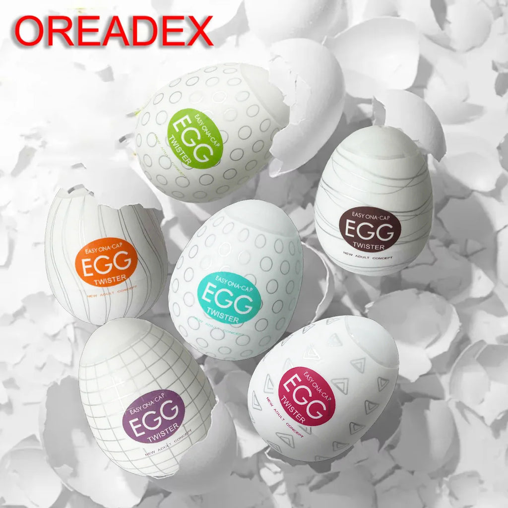 OREADEX 6-Pack Mini Masturbator Eggs – Soft TPE Pocket Stimulator