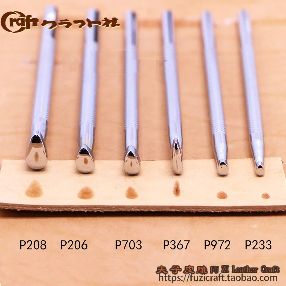 VIBE Japan Craft Leather Engraving Stamp Tools – Water Droplet Set