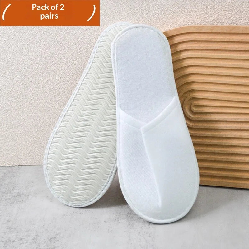 Disposable Hotel Slippers – Non-Slip Thick Sole | Spa & Travel