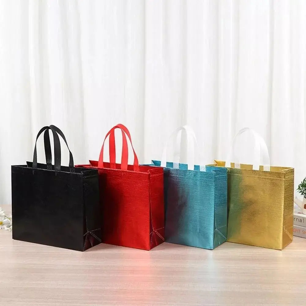 Reusable Non-Woven Shopping Tote Bag – Solid Color Handbag