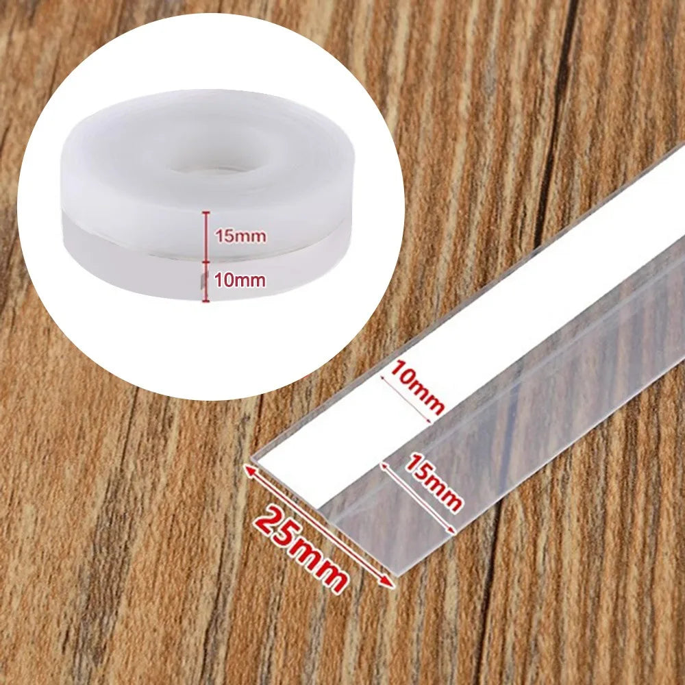 Self-Adhesive Silicone Door & Window Seal Strip 1m/3m