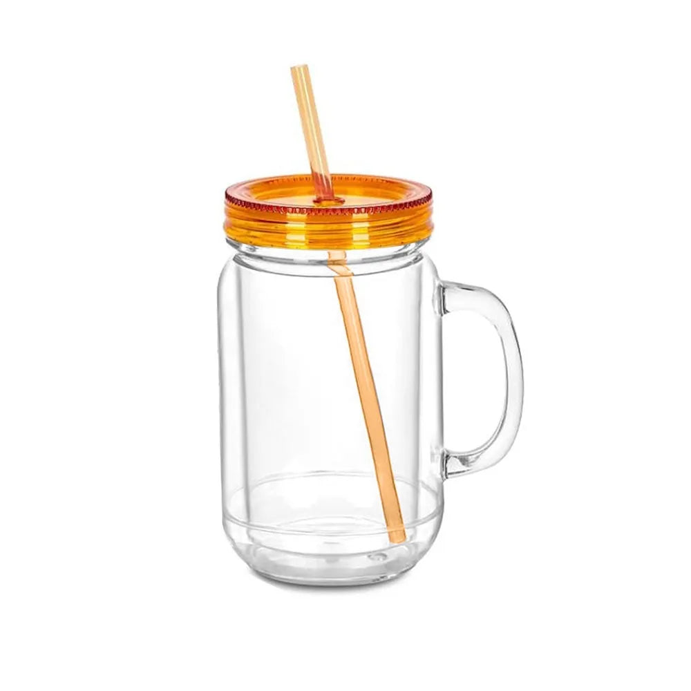 20 oz DIY Snow Globe Glitter Tumbler – BPA-Free Acrylic Cup