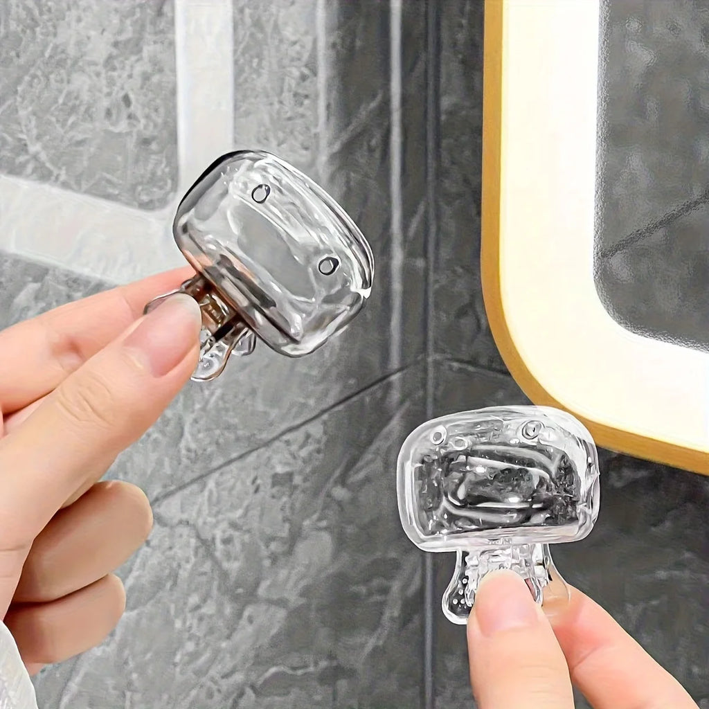 6-Pack Clear Toothbrush Head Covers – Dustproof Travel Caps