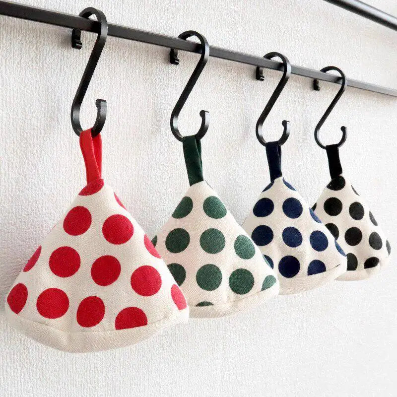 Triangle Pot Lid Handle Cover – Heat Resistant Cotton Grip