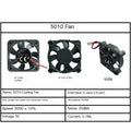 5V Silent Brushless Cooling Fan 40/50/60mm 2-Pin CPU PC
